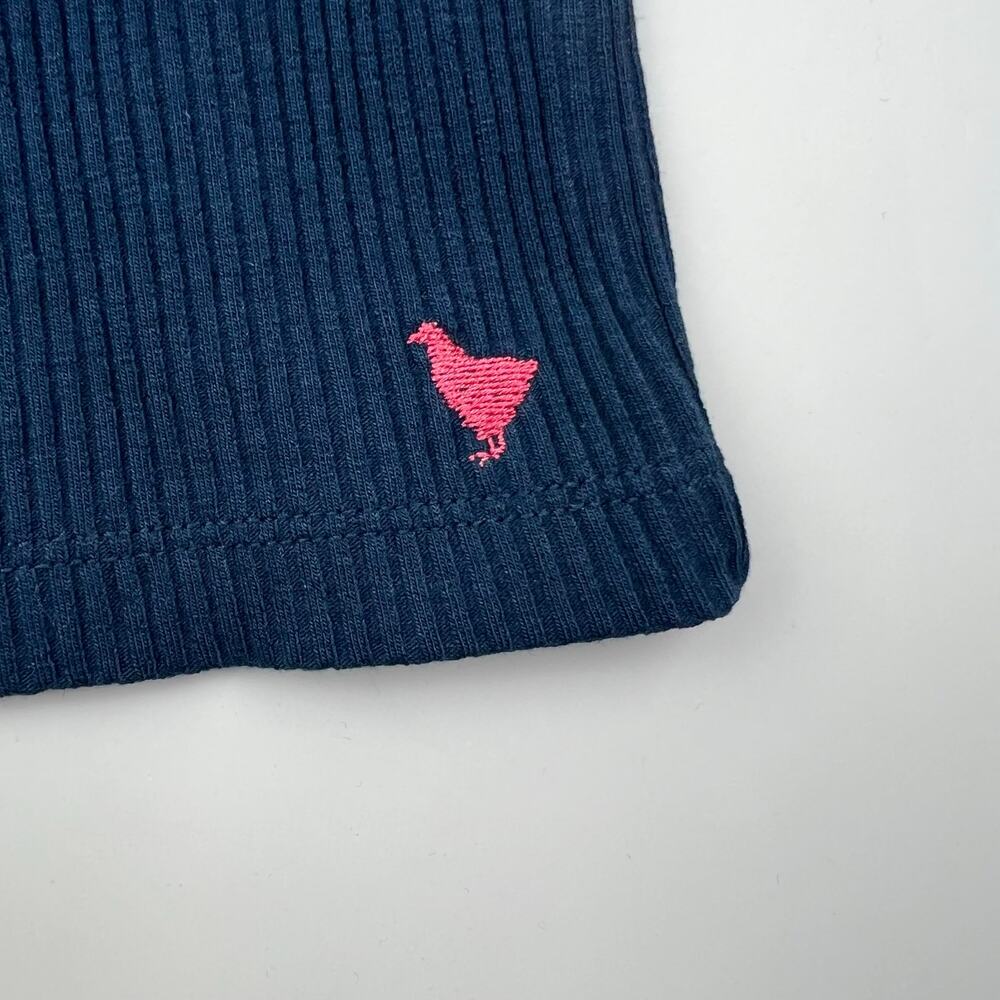 Pink Chicken Blue Ribbed Shirt - Picture 2 of 4